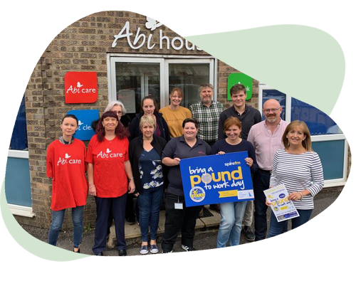 Stars appeal bring a pound to work Abicare charity