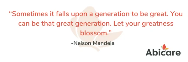 Sometimes it falls upon a generation to be great. you can be that great generation. let your greatness blossom
