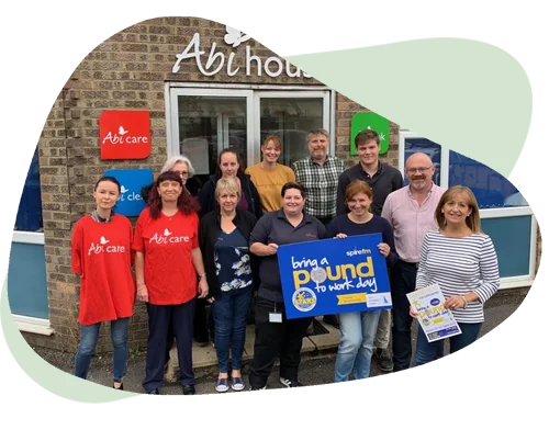 Stars appeal bring a pound to work Abicare charity